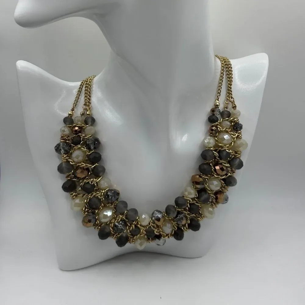 Multicolored Layered Beaded Necklace